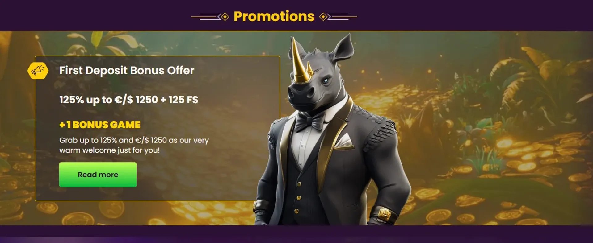 first deposit bonus