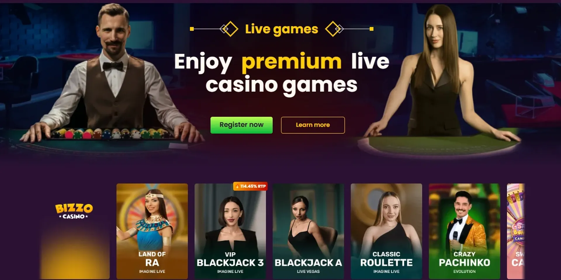 live casino bizzo