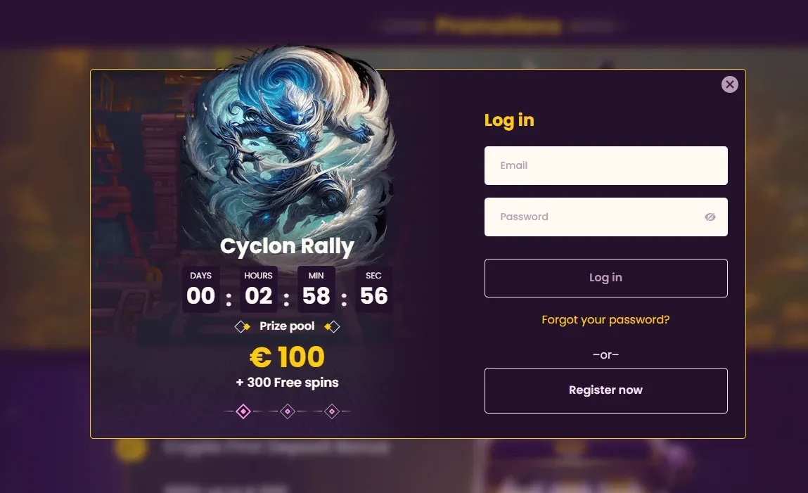 bizzo casino login